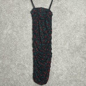 Minkpink -‎ Floral Ruched Bodycon Dress - XS